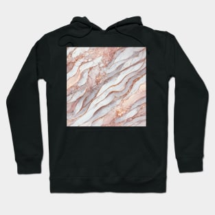 Rose gold marble pattern Hoodie